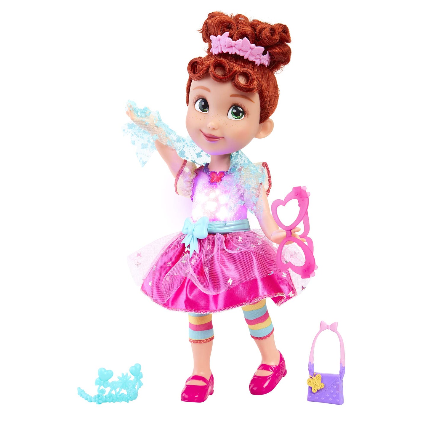 Fancy Nancy Shall We Be Fancy, 15 Talking Doll, 35+ Phrases, Colorful Lights & Music