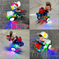 Tipmant Baby Toddler Electric Tricycle Toy Cartoon Motorcycle Vehicle Stunt Performance, Music, Luminous Lights, Kids Birthday G