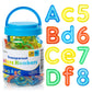 Odoorgames 66 Pcs Translucent Letters And Numbers - Light Table Toys, Manipulatives And Accessories For Enhanced Learning & Fun