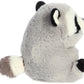 Aurora® Round Rolly Pet™ Ripley Raccoon Stuffed Animal - Adorable Companions - On-The-Go Fun - Gray 5 Inches