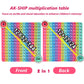 Ak-Ship Doubled Side Macaron Multiplication Game And Addition Numbers Pop Fidget Math Toys, Create Various Math Operations, Stress Relief Fidget Learning Game Fidget Math Toys (1 Piece)