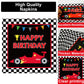 25 Guests Race Car Birthday Party Supplies Plates Napkins Forks Set Disposable Racing Car Tableware Paper Plates Dinnerware For
