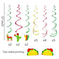 Kristin Paradise 30Ct Mexican Hanging Swirl Decorations, Fiesta Cinco De Mayo Party Supplies, Taco Twosday Birthday Theme, First