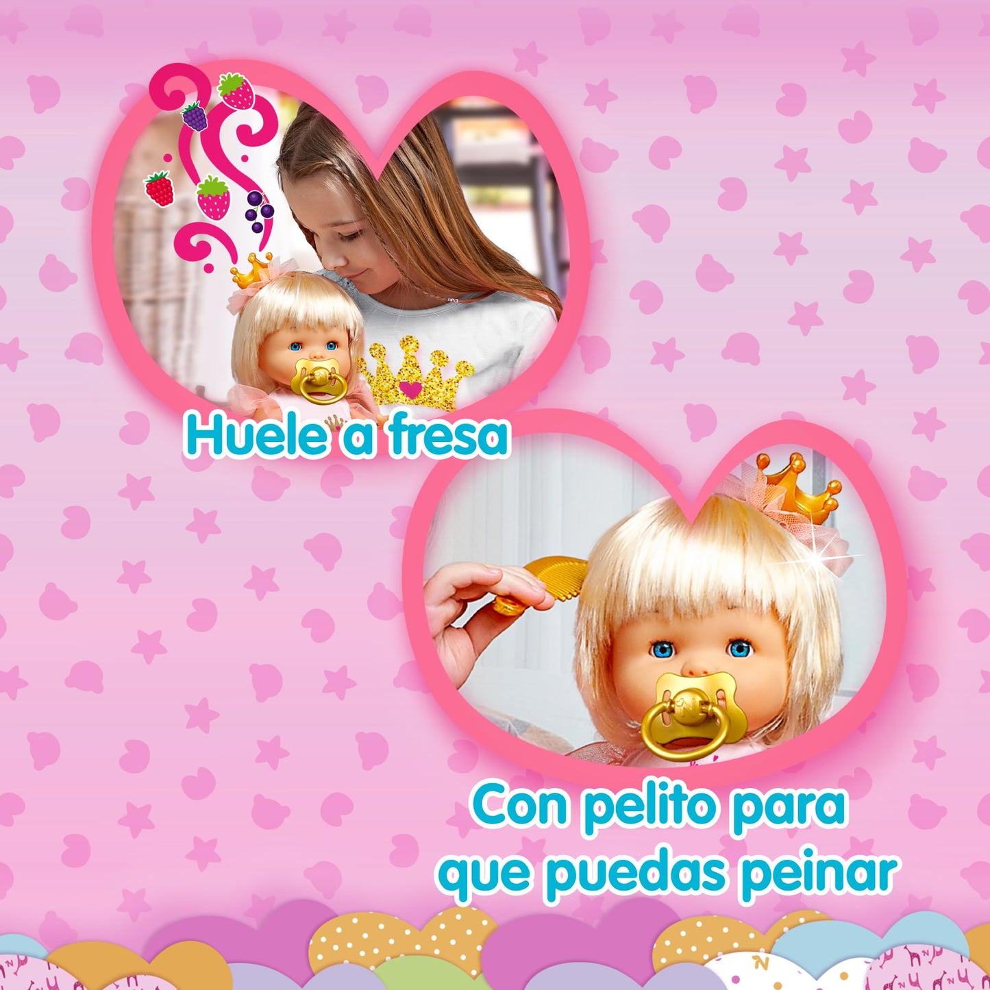 Nenuco Princess, 16 Waterproof Baby Doll with 8 Accessories to Care for Her, for Ages 2+