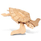 Puzzled 3D Puzzle Green Turtle Model Kit, 26-Piece Wood Craft Construction, DIY Educational Toy, Model 1223