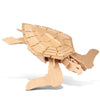 Puzzled 3D Puzzle Green Turtle Model Kit, 26-Piece Wood Craft Construction, DIY Educational Toy, Model 1223