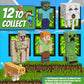 Mine Craft 3D Erasers, 5-Pack Collector Set, 12 Iconic Characters to Collect, Own The Entire Series