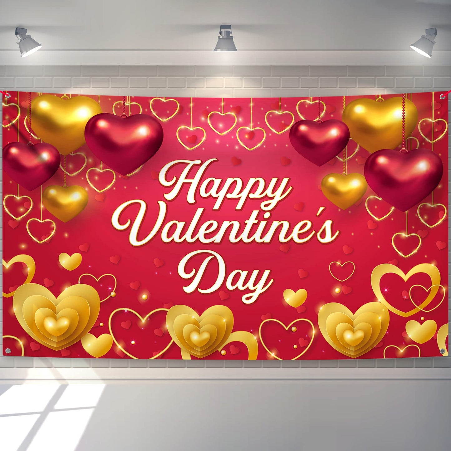 KatchOn, Happy Valentines Day Banner - XtraLarge, 72x44 Inch | Valentines Backdrop, Valentines Decor | Valentines Day Backdrop, 