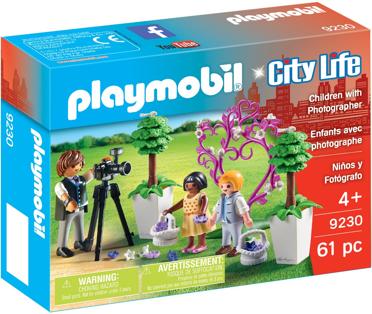 Playmobil Children With Photographer Building Figure