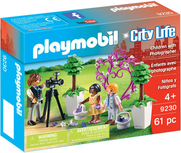 Playmobil Children With Photographer Building Figure