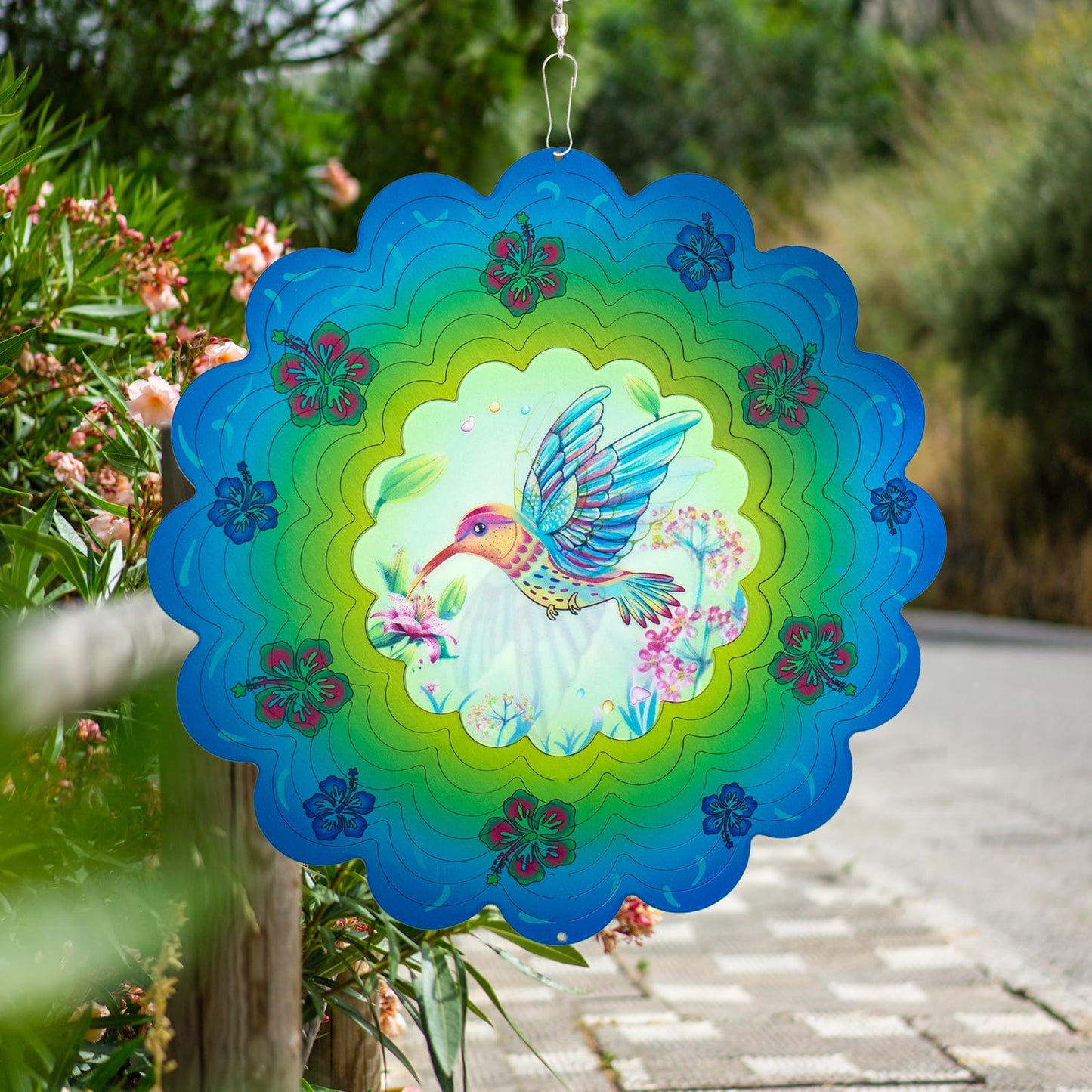 Hummingbird Metal Wind Spinners - Hummingbird Gifts for Women Mom Grandma Wife, Hanging Animations Wind Spinner for Outdoor & In