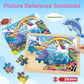 Puzzles For Kids Ages 4-6, Large 24 Pcs Unicorn Mermaid Princess, Wooden Jigsaw Puzzles For Toddlers, Preschool Educational Puzz