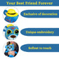 Fluffaroo Sugar Skull Teddy Bear (Mystic Blue)
