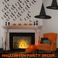 Sumind Halloween Decorations 6 Pcs Hanging Witch Hats With 60 Pcs 3D Bat Spider Stickers, Witch Costume Accessories Floating Witch Hats Halloween Decor(Bats)