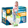 Outdoor Cruiser 3-Wheel Kids Scooter - With Lean-To-Steer Technology, Wide Deck, Led Lighted Wheel, 4-Level Adjustable Height T-