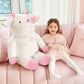 Ikasa Giant Cow Stuffed Animal Plush Toy,Large Big Jumbo Soft Toys,30'' Huge Size Cute Plushy Fluffy Fat Oversized Plushie,Gifts