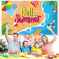 Beach Backdrop Decorations Hawaiian Pool Party Banner Pool Surfboard Background For Birthday Summer Themed Party Supplies Favors
