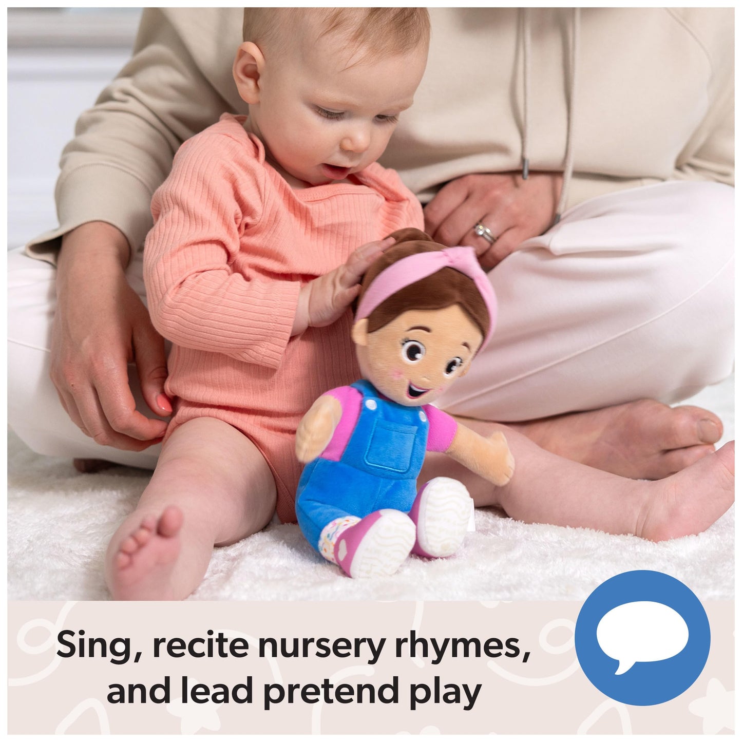 Ms. Rachel Cuddle & Comfort Doll - 11” Plush Baby Toy for Toddlers, One Size, Ms. Rachel Color, Model 6072626