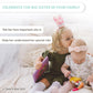 Tickle & Main Big Sister Gift Set - 3 Pcs Includes Book, Doll, Crown - Pink Educational & Engaging for Little Girls