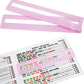 QANIUOS Mahjong Line Finder, 2 Pack Mahjong Rules Reader, Acrylic Card Rules Helper for Mahjong Players Accessories and Gifts(Pi