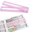 QANIUOS Mahjong Line Finder, 2 Pack Mahjong Rules Reader, Acrylic Card Rules Helper for Mahjong Players Accessories and Gifts(Pi