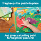 Chuckle & Roar - 4 Pack Tray Puzzles - Farm, Dinosaurs, Jungle, And Zoo - Larger Pieces Designed For Preschool Hands - 12 & 24 Pc Tray Puzzles