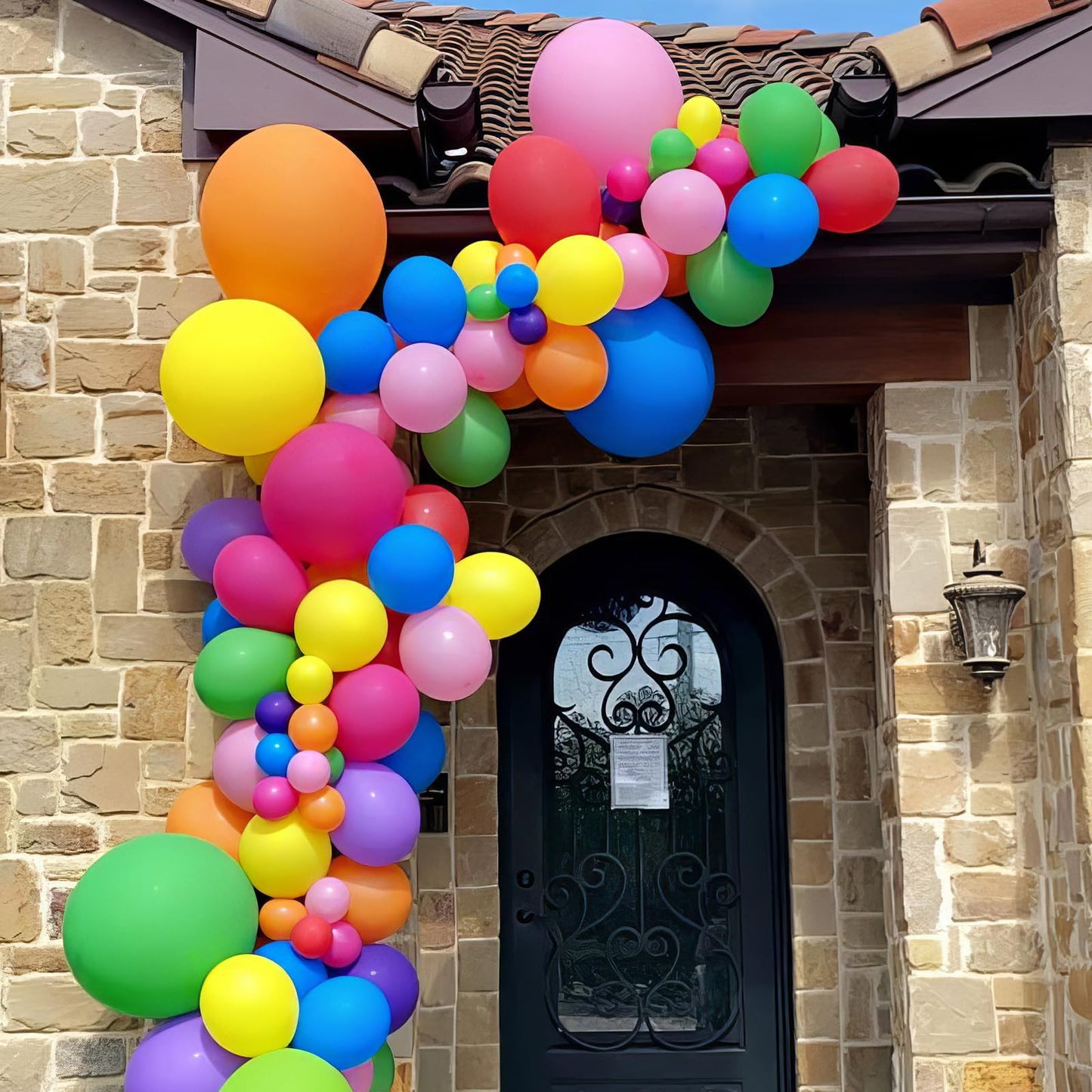 Multicolor Rainbow Balloons, Multicolor Balloons Light Blue Yellow Dark Green Purple Orange Red Balloon Colorful Latex Balloons