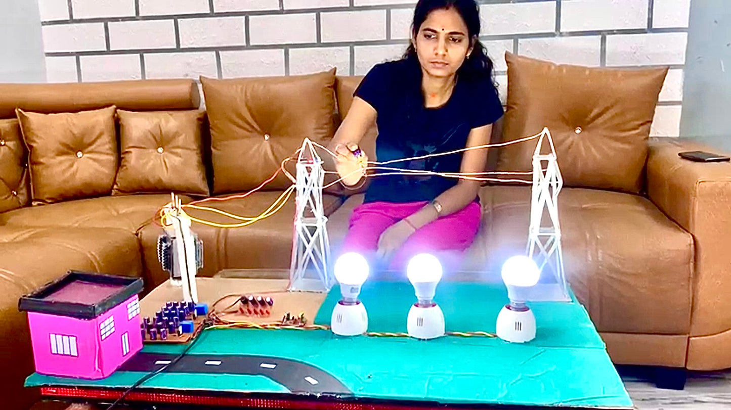 Indian Rc Hobby Transmission Line Fault Detection Project/Electrical Engineering Making Project Kit Box
