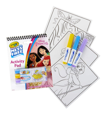 Crayola Color Wonder Disney Princess Coloring & Activity Pad, Mess Free Coloring, Gift For Kids, Age 3, 4, 5, 6, Multi