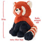 Gund Cedar Red Panda Plush, Premium Red Panda Stuffed Animals For Ages 1 And Up, Orange/Blue, 10