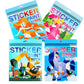 Sticker By Number Crafts For Kids Ages 4-8 Sticker Paint Books Princess Unicorn Mermaid Vehicle Stickers For Kids Girls Boys Ages 3 4 5 6 7 8 Birthday Party Favors Travel Activity Sticker Book
