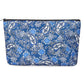 Gustaria Empty Mahjong Bag,Thickened Blue Printed Soft American Mahjong Tiles Bag (Case Only)