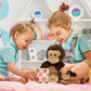 DolliBu Monkey Plush - Super Soft Stuffed Animal  Cute Brown Wildlife Animal Plush  Adorable Fluffy Stuffed Animal for Boys and Girls  Stuffed Zoo Animals Plush Gift for Babies  Kids  mature-themeds - 9 Inch