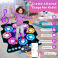 Dance Mat Toys, 2024 Light Up 8-Button Dance Pad with Wireless Bluetooth for 3-12 Year Old Girls Boys, Upgraded Dance Pad Flowin