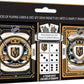 MasterPieces Game Day - NHL Vegas Golden Knights 2-Pack Playing Cards & Dice Pack - Officially Licensed Set for Adults and Famil