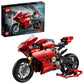 Lego 42107 Technic Ducati Panigale V4 R Motorbike, Collectible Superbike Display Model Building Kit With Gearbox And Working Suspension, Gift Idea, 10 Year +