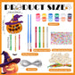 JellyArch 30 Pack Halloween Wind Chime Making Kit for Kids Make Your Own Wind Chime Ghost Spider Wooden Crafts Ornaments for Gir