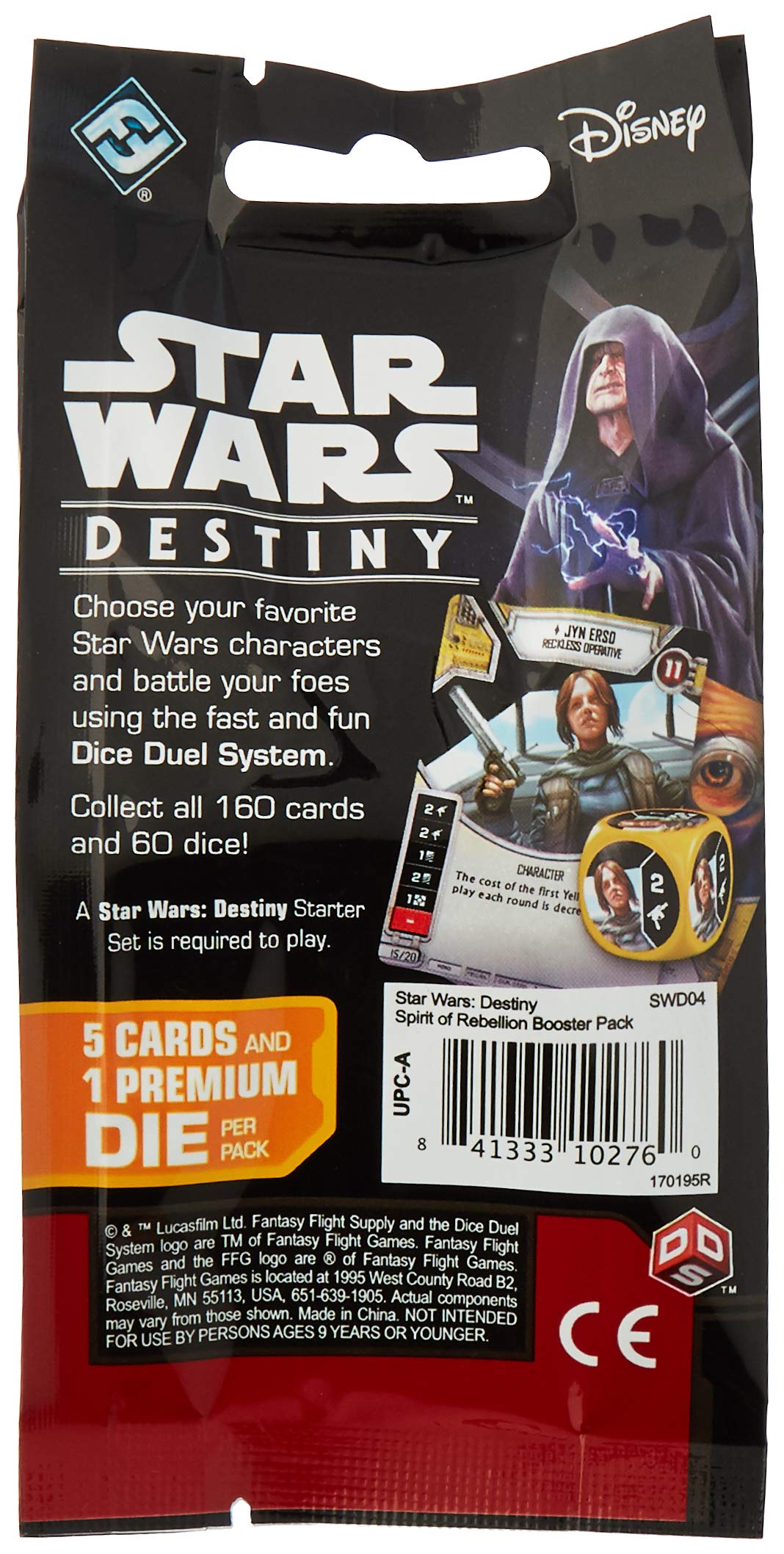 Star Wars Destiny Tcg: Spirit Of Rebellion [Dice & Cards] - Booster Box (36 Booster Packs)