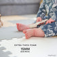Play Platoon Non-Toxic Foam Puzzle Floor Mat, Comfortable, Extra Thick, Cushiony Exercise And Play Mat For Toddlers, Kids & Adults, 36 Tiles (12'X12'), Warm Grey/Cream/Sand
