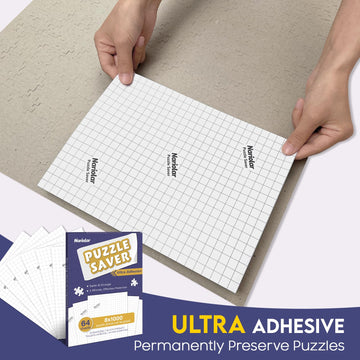 Nariolar Ultra Adhesion Puzzle Glue Sheets, 64 Puzzle Saver Sheets Preserves 8  1000 Pieces Jigsaw Puzzle, Puzzle Saver For Easy
