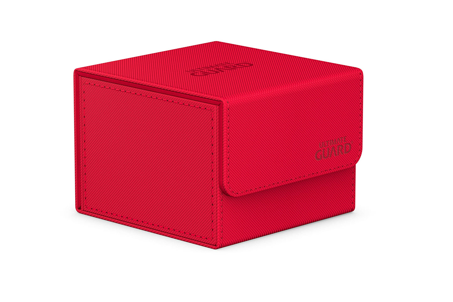 Ultimate Guard Sidewinder 133+, Deck Box For 133 Double-Sleeved Tcg Cards, Red, Magnetic Closure & Microfiber Inner Lining For S