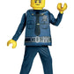 Disguise Lego Police Officer Deluxe Costume, Blue, Large (1012)