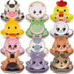 Zhehao 120pcs 7 Inch Farm Party Paper Plates Disposable Farm Animal Shape Plates Theme Supplies Tableware Livestock Animals Cart