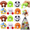 HyDren 6 Pcs Sports Party Favors Mini Stress Balls for mature-themed Kids  3.15 Inch Plush Baseball Sensory Squeeze Basketball Soccer Football Toy Gift for Stress Anxiety Relief  Themed Birthday Party Favor