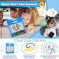 Svance Magnetic Drawing Board For Kids, Toddler Magnet Doodle Board With Beads And 2 Pens, Magnetic Dot Art Toys, Airplane Car Travel Activities (Blue Cat)