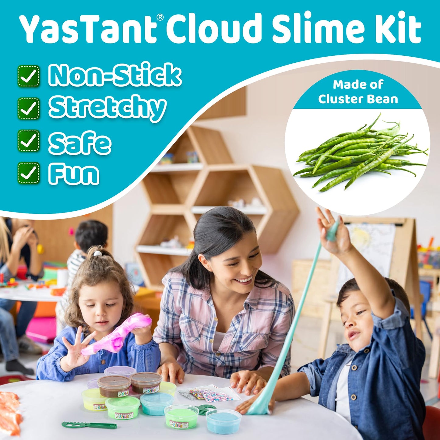 Yastant Easter Slime Kit For Girls And Boys, Safe And Fluffy Slime For Kids, Stress Relief Kids Slime Kits For Toddlers, Easter Gifts For Kids Classroom Pack Of 12