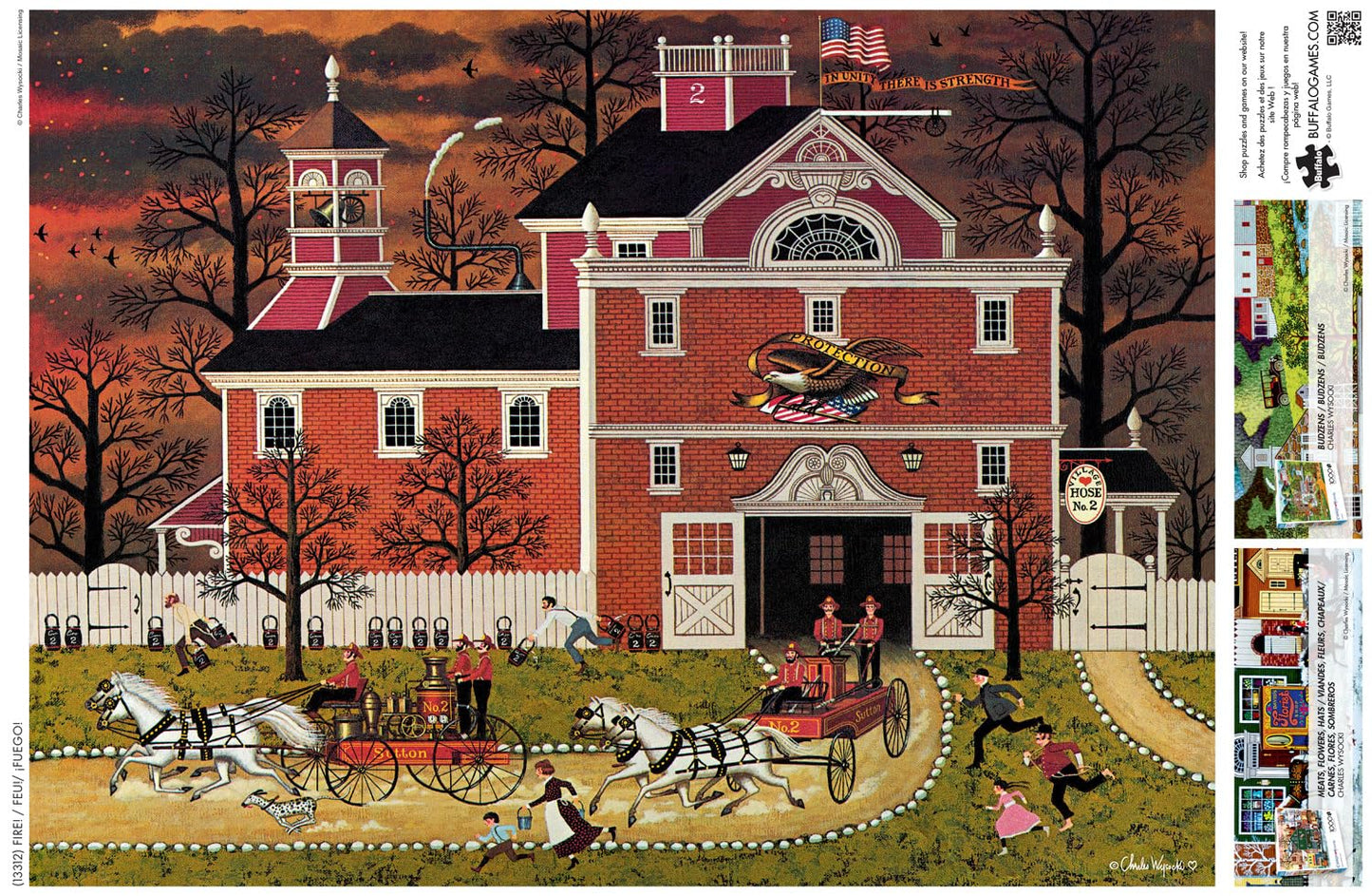 Buffalo Games - Charles Wysocki - Fire! - 1000 Piece Jigsaw Puzzle For Adults -Challenging Puzzle Perfect For Game Nights - Finished Size Is 26.75 X 19.75