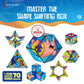 Shashibo Spongebob Shape Shifting Box - Magnetic Puzzle Cube, 36 Rare Earth Magnets, Beach Buddies Model