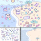 CUPKIN My First Trip Sticker & Coloring Book - 500+ Stickers, 12 Scenes, Toddler Travel Essential, Model KSB1