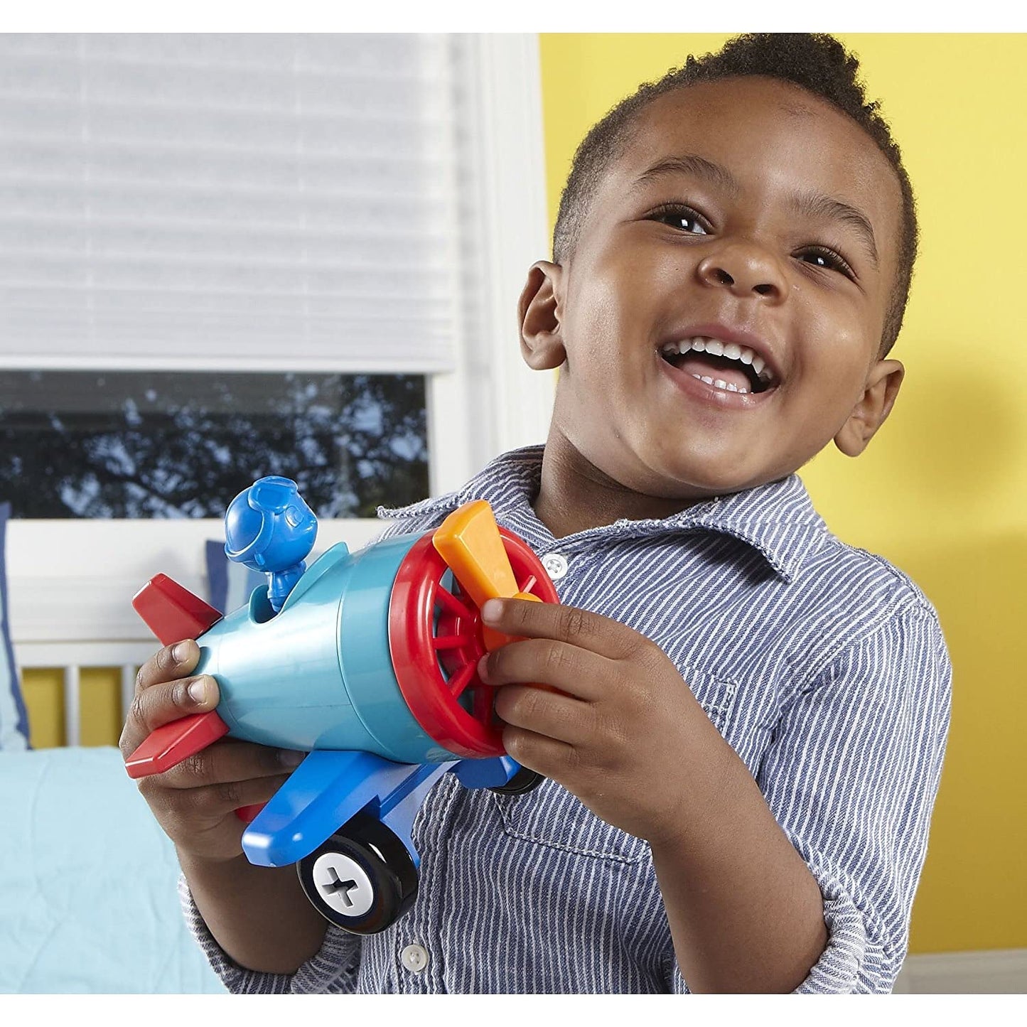 Learning Resources 1-2-3 Build It! Construction Set, 15 Pieces, Large, Multi-color, Model LER2840, Plastic